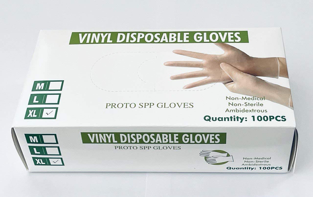 Vinyl Gloves Extra Large Size Sturdy Pack Provider Corporation